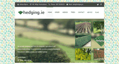 Desktop Screenshot of hedging.ie